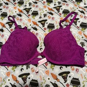 Victoria's Secret Vibrant Purple Lace Bra